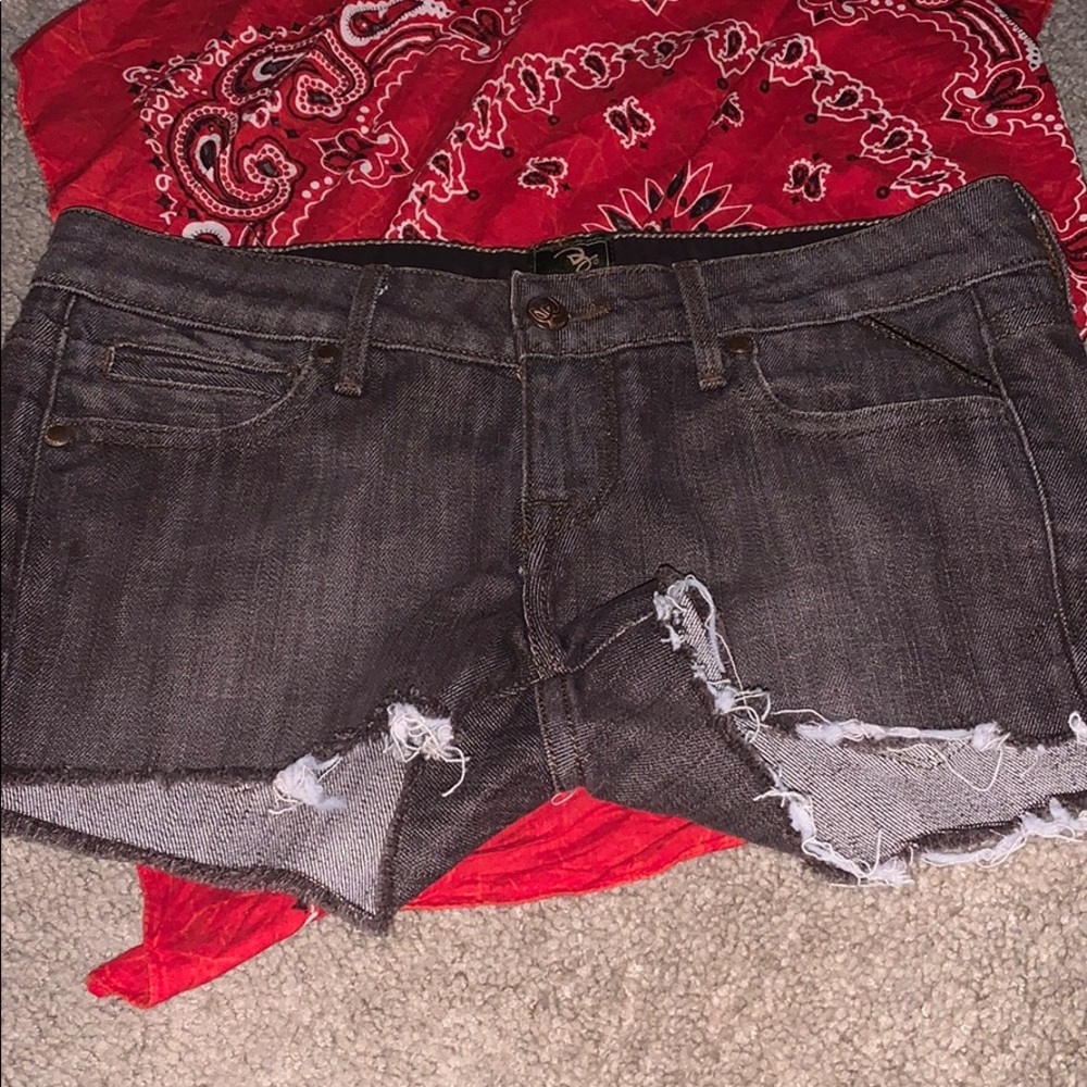 Shorts brown jean material